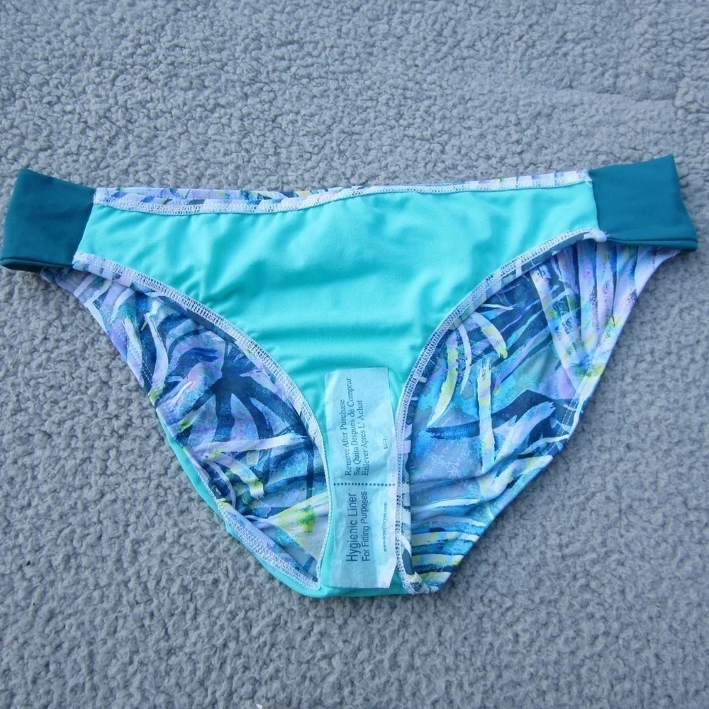 Title Nine Bikini Swim Bottom Womens XL Multi Color Fully Lined‎ Beach Vacation